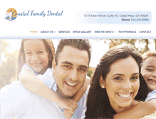 Tablet Screenshot of coastalfamilydental.com